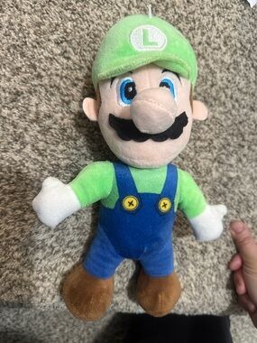 Luigi-Inspired Green Plush Doll Kids Toy - Iconic Video Game Character